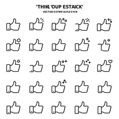 Fototapeta premium Hand gestures line icons. Handshake, Clapping hands, Victory. Horns, Thumb up finger, drag and drop icons. Donation hand gestures, middle finger, palm. Helping hand, ok sign. Vector