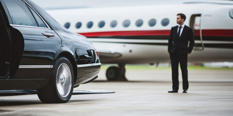 Luxury Jet Arrival with Chauffeur Service