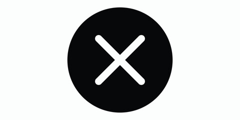 Obraz premium Cross icon in glyph or solid black style. Vector