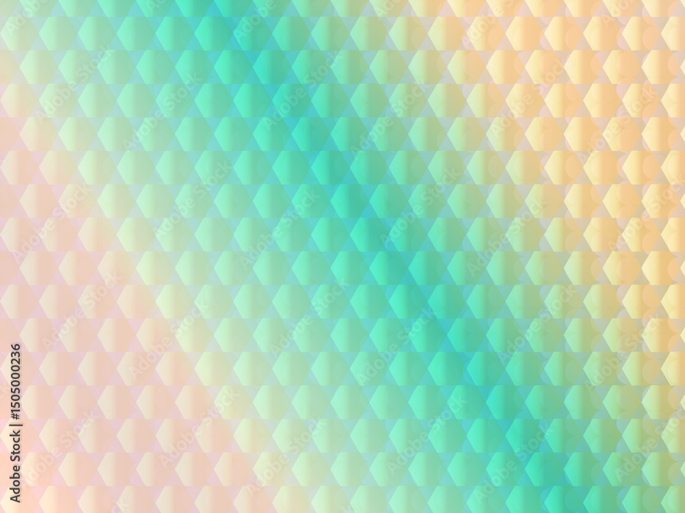 Poster abstract geometric pattern with gradient color hexagonal shapes