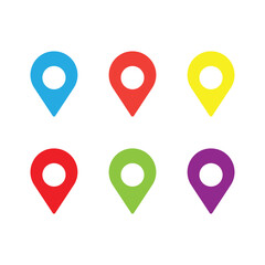 pin mark point location map icon vector