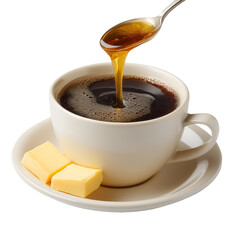 Coffee with Butter and Honey | Keto Bulletproof Drink