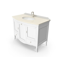 Bathroom Furniture isolated on transparent background