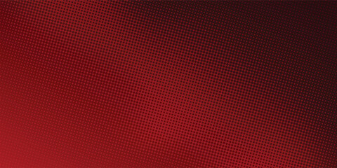 Fototapeta premium Red diagonal geometric shape with halftone. Modern fiber textured style vector eps 10