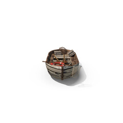 Boat isolated on transparent background