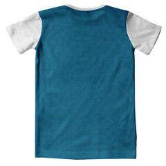 This Back View Adorable T Shirt MockUp In Adriatic Blue Color Is Created To Showcase Your Designs In A Photorealistic View.