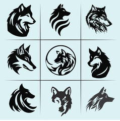  Wolf vector design file editabie 4