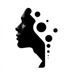 targeting behavior segmentation personalized An artistic representation of human thoughts, depicting a silhouette with abstract bubbles, symbolizing creativity and introspection.