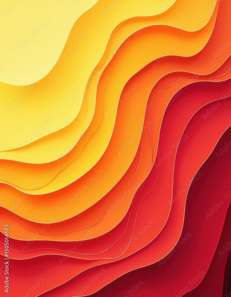 Poster layered gradient waves creating a vibrant abstract smoothie backdrop