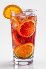 Fototapeta premium Refreshing Orange Cocktail with Ice