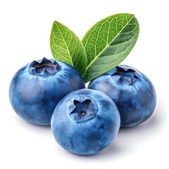 Obraz premium Fresh Blueberry Fruits with White Background