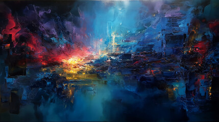 Fototapeta premium The Last Light City
