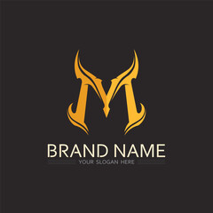 Modern Abstract Letter M Logo Design with Minimalist Style for Business Branding and Identity Purpose
