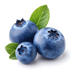 Obraz premium Fresh Blueberry Fruits with White Background