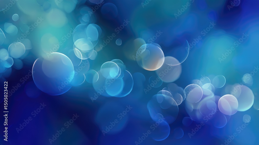 Poster shining abstract bubbles: an ethereal composition featuring a mesmerizing display of iridescent bubb