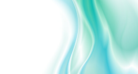 Bright blue green smooth blurred wavy abstract elegant background. Vector design