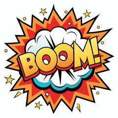 Cartoon comic sign burst clouds. Speech bubble, boom sign expression and pop art text frames. Comics mem expressions speech, superhero book bubbles label. Isolated vector symbols set 