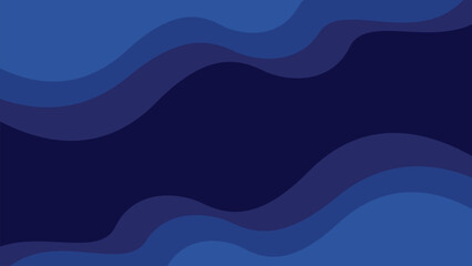 Blue wavy background for web design, banner or presentation vector stock