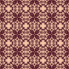 Ornament Pattern Fabric Vector Design Template