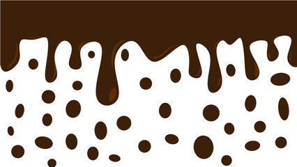 melted chocolate dripping on white background, chocolate melted wave Background. chocolate fluid background. chocolate liquid.