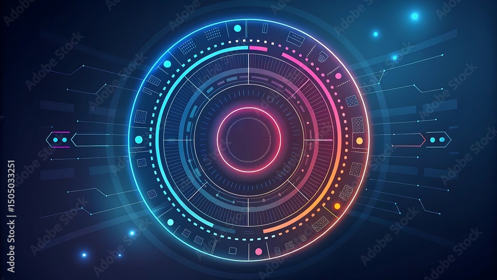 Poster futuristic technology interface gemini api gen-lang-client-0847638545 design for advanced systems