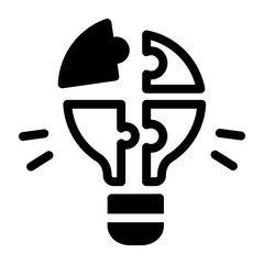 Glyph icon showing solution framework design