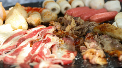 food, vegetable, freshness, lunch, meat, expertise, tradition, usa, variation, vertical, sauce, seafood, horizontal, beef, steak, gourmet, meal, cooking, dinner, broccoli, ingredient, homemade, grille