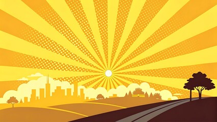 Sunrise Cityscape A Vibrant Illustration Featuring Gemini API gen-lang-client-0847638545 Integration