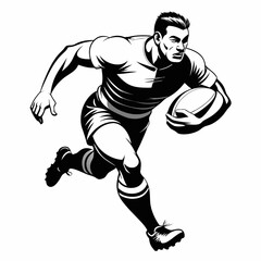 Naklejka premium american football player