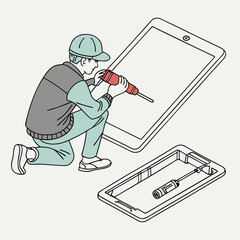 phone charge vector icon