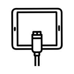 phone charge vector icon