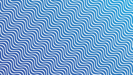 Blue Wave Line Seamless Pattern Vector Background for Modern Design and Decoration