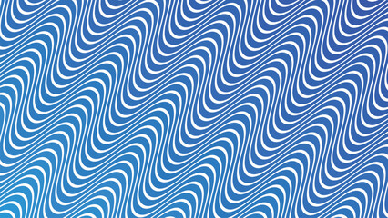 Blue Wave Line Seamless Pattern Vector Background for Modern Design and Decoration