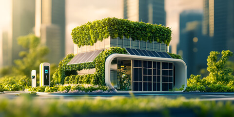 house on the grass
