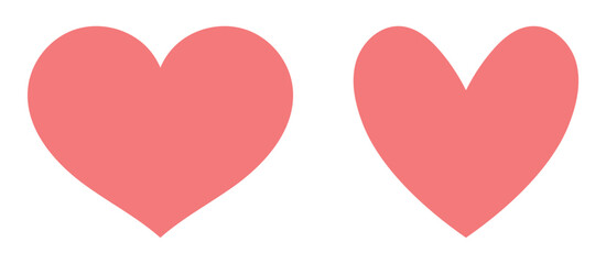 set Heart Valentine vector