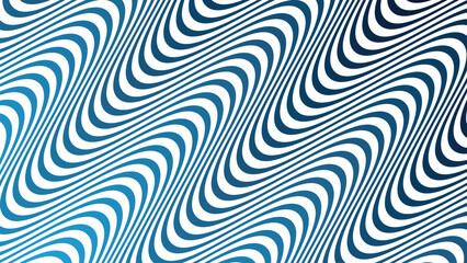 Blue Wave Line Seamless Pattern Vector Background for Modern Design and Decoration