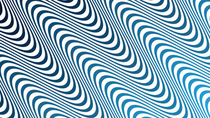 Naklejka premium Blue Wave Line Seamless Pattern Vector Background for Modern Design and Decoration