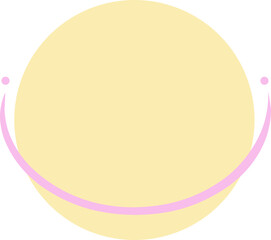 Cute Circle Shape Element Set