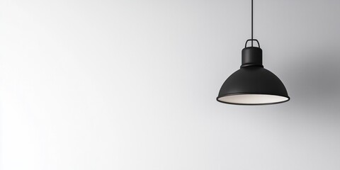 Obraz premium Black matte vanity light for modern bathrooms on white background