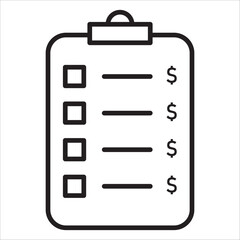 Audit bussines icon outline vector