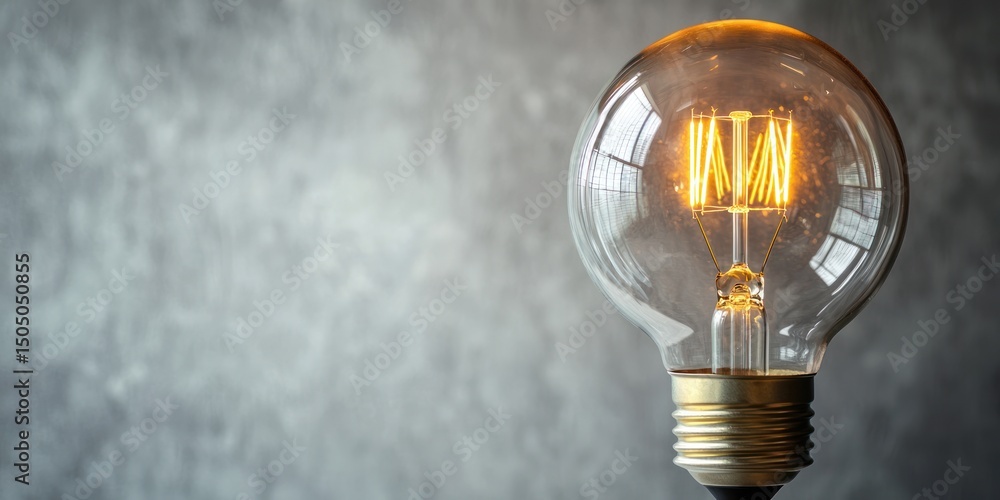 Poster dimmable smart bulb with timer on white background