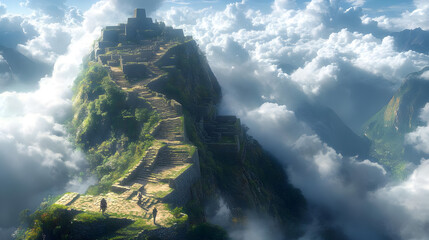 view from the top of the mountain
