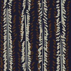 Neutral Colour Abstract Floral Seamless Pattern Design