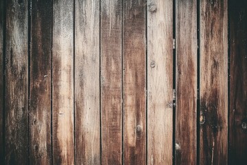 Obraz premium Weathered Wooden Plank Fence