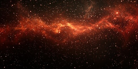 Firework Display in the Night Sky