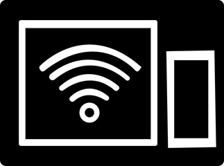 Wi-Fi icon, simple black flat wifi wireless internet symbol, mobile phone wifi network sign, wi-fi signal, wifi app illustration isolated on transparent background. Network sign for web and apps.