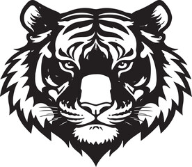 Fototapeta premium tiger head vector