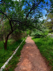 Old neglected soviet sanatorium and resort