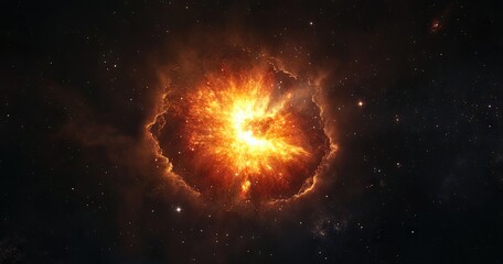 Fototapeta premium Cosmic Explosion in Deep Space (1)