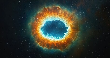 Cosmic Eye Nebula in Deep Space